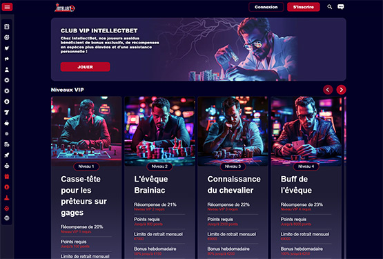 IntellectBet casino vip page de programmation