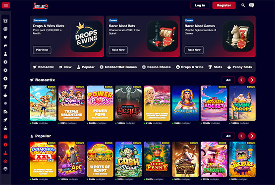 IntellectBet casino main page
