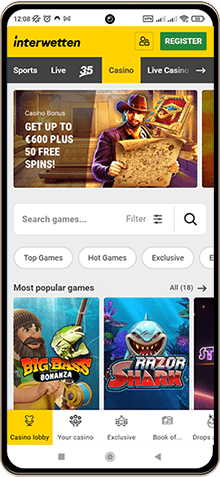 Mobile Screenshot of Interwetten Casino