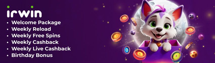 Irwin Casino Bonuses