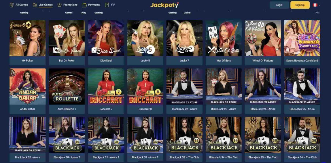 live games jackpoty casino