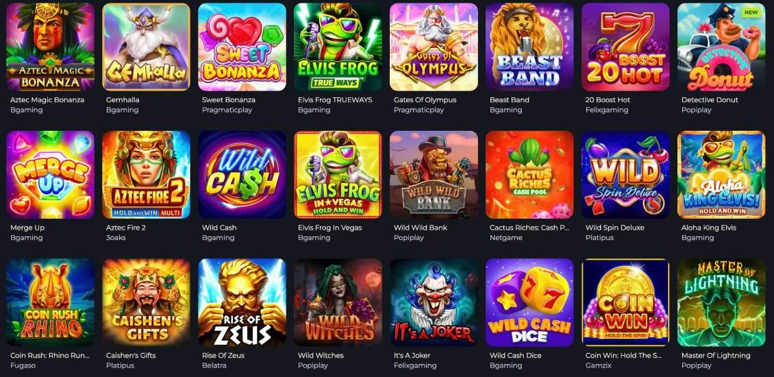 List of slot games at JeetCity Casino
