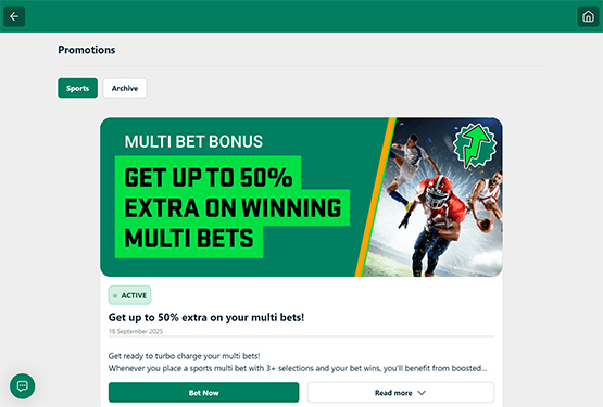Jumbobet casino promotions page
