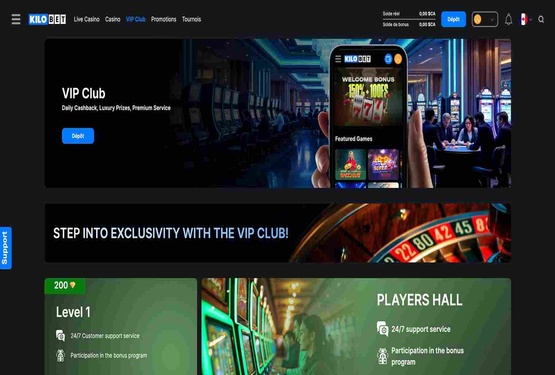 Kilobet casino vip page de programmation