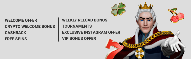 King Billy Casino Bonuses