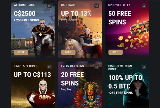 King Billy Casino bonus offer