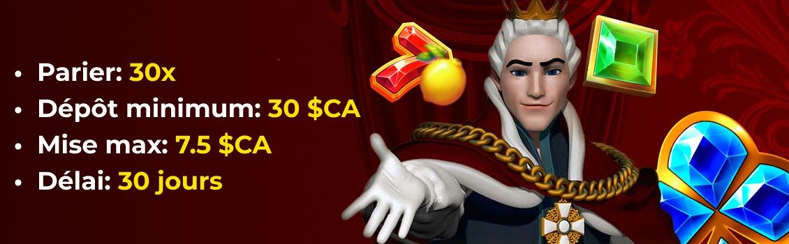 King Billy casino termes et conditions