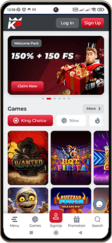 KingPari Casino mobile screenshot