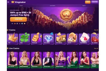 kingmaker casino main page