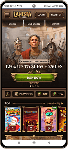 Mobile Screenshot of Lanista Casino