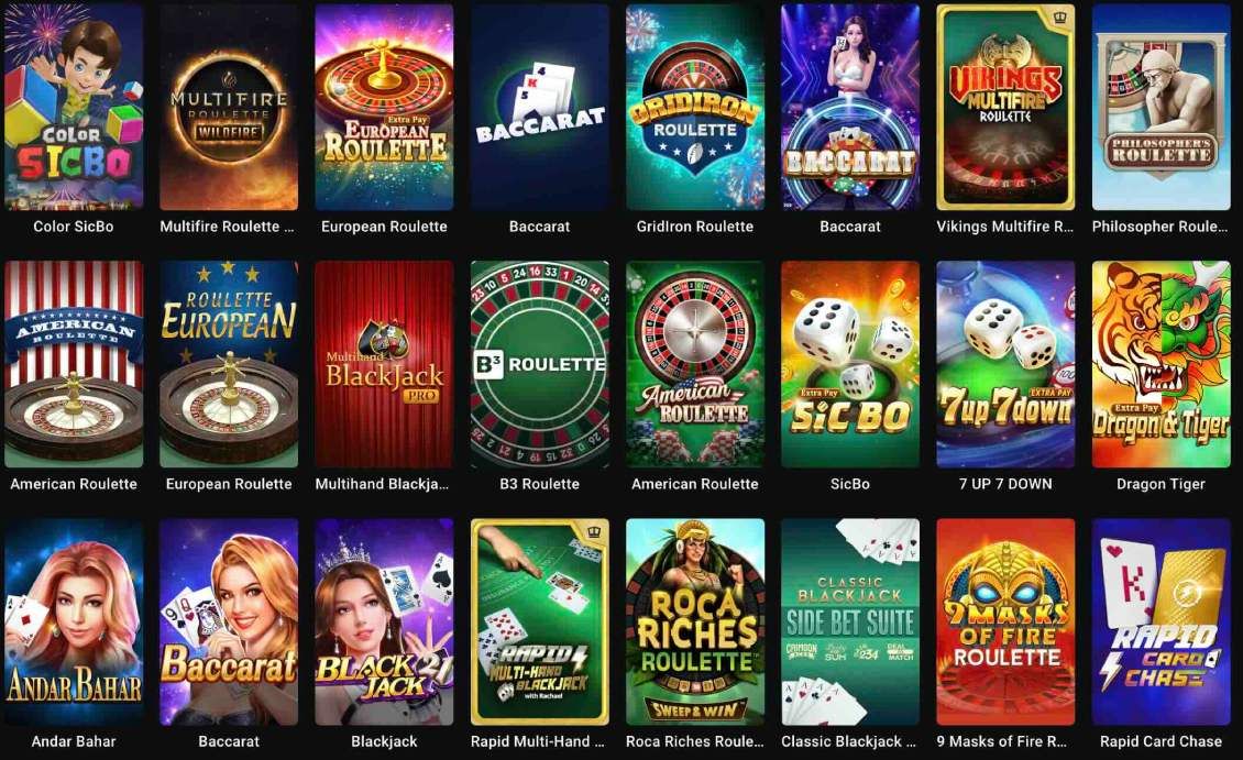 List of the table games at Leon Casino