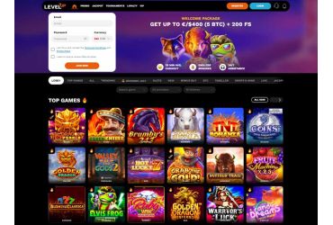 LevelUp Casino - main page