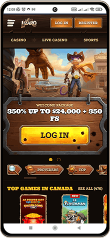 Mobile Screenshot of Lizaro Casino