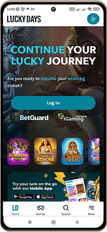 Mobile version of lucky days casino