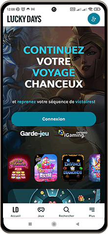 LuckyDays Casino sur mobile