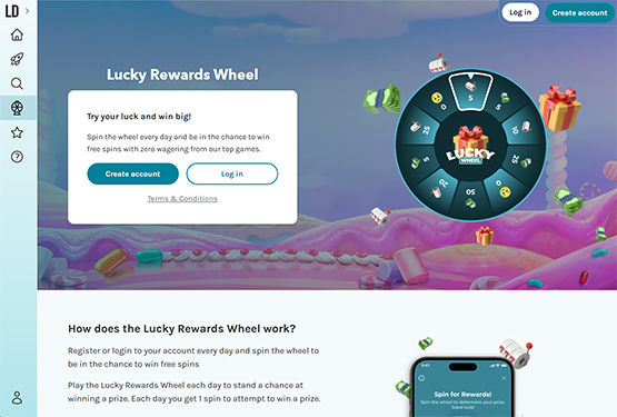 LuckyDays casino - Lucky Wheel