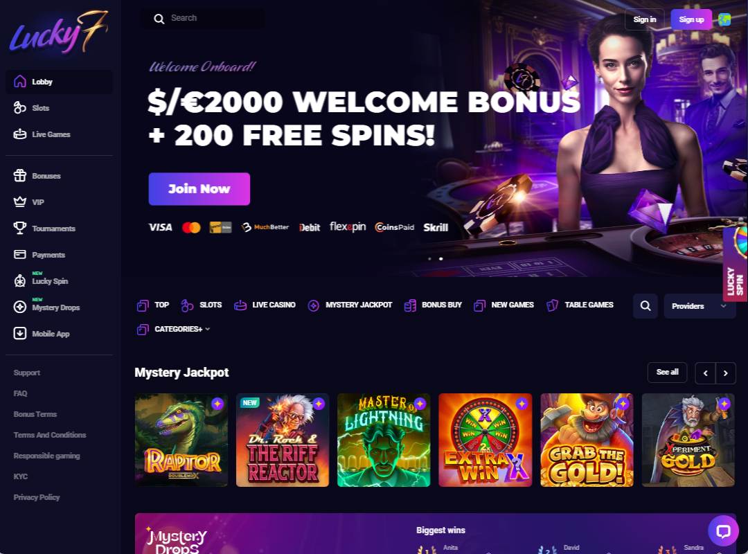 Lucky7even - home page