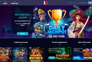 Lucky8 Casino - main page