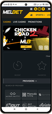 Mobile Screenshot of Melbet Casino