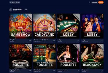 Nine casino - Jeux en direct