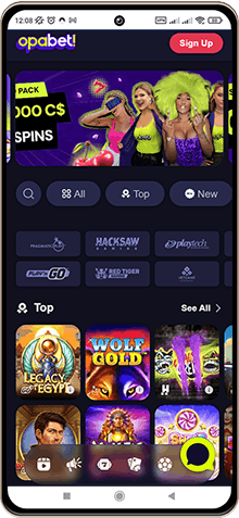 Opabet Casino Mobile Screenshot