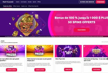 Party Casino - page promotionnelle