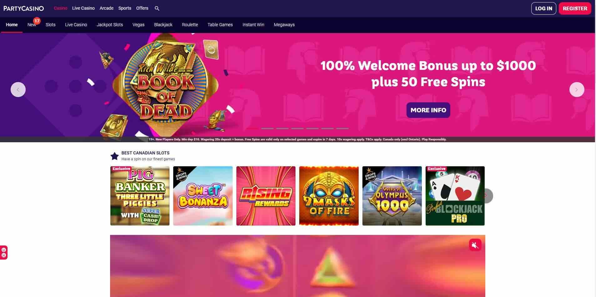 party casino main page 