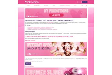 Pink Casino - promotion page | casinocanada.com