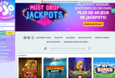 PlayOJO casino - page d'accueil