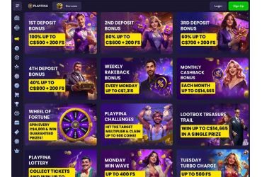 Playfina casino promotions