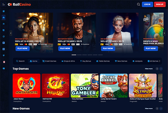 RollCasino main page