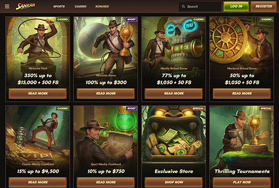 Sankra Casino Promotions Page