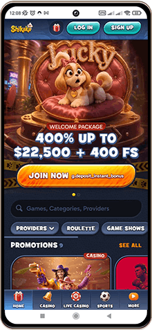 Shikaka Casino Mobile Screenshot