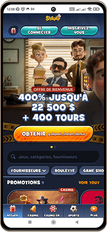 Shikaka Casino sur mobile