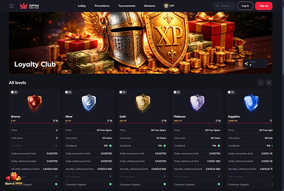 SpinEmpire Casino Loyalty Club