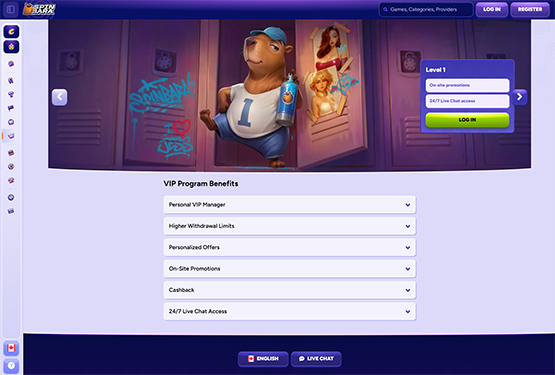 Spinbara casino vip page