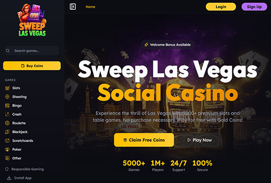 SweepLasVegas Casino Main Page