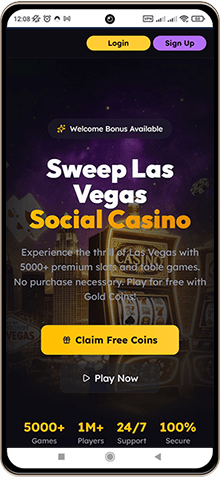 Sweep Las Vegas Casino sur mobile
