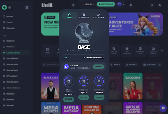 Récompenses Thrill Casino