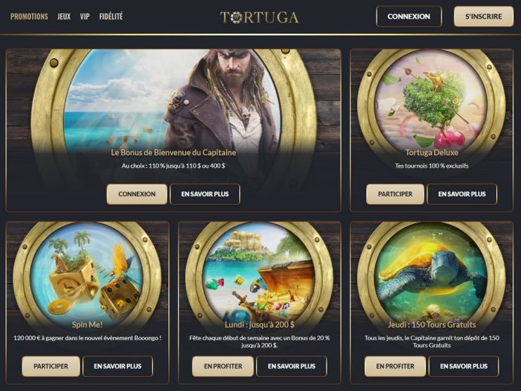 Établir des relations avec Tortuga Casino Mobile