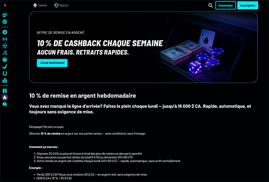 Cashback Turbowins Casino