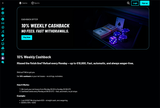 Turbowins Casino Cashback