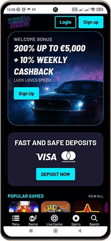 Mobile Screenshot of Turbowins Casino