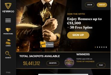 Vegasoo Casino - main page