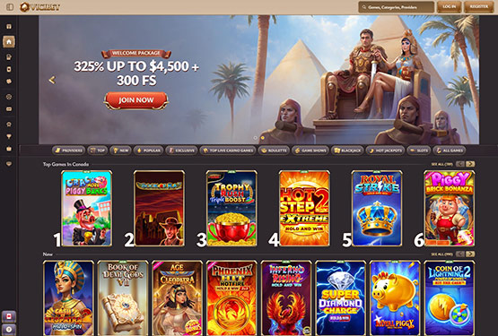 ViciBet casino main page