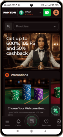 Mobile Screenshot of Wageon Casino