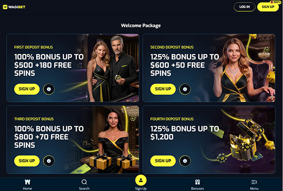 Wagibet Casino Promotions Page