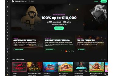 Wagmi Casino - main page