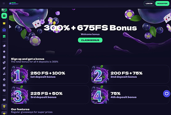 Winberry Casino Promotions Page