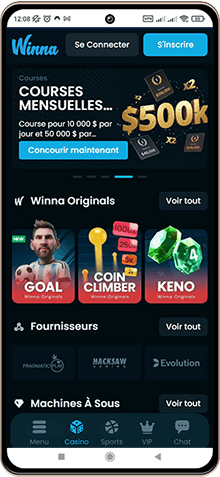 Winna Casino sur mobile